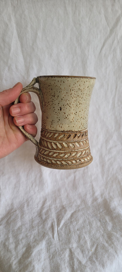 Birch Carved Mug
